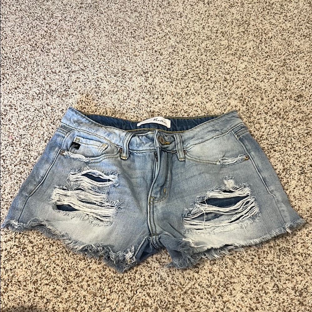 Distressed Denim Women Shorts
